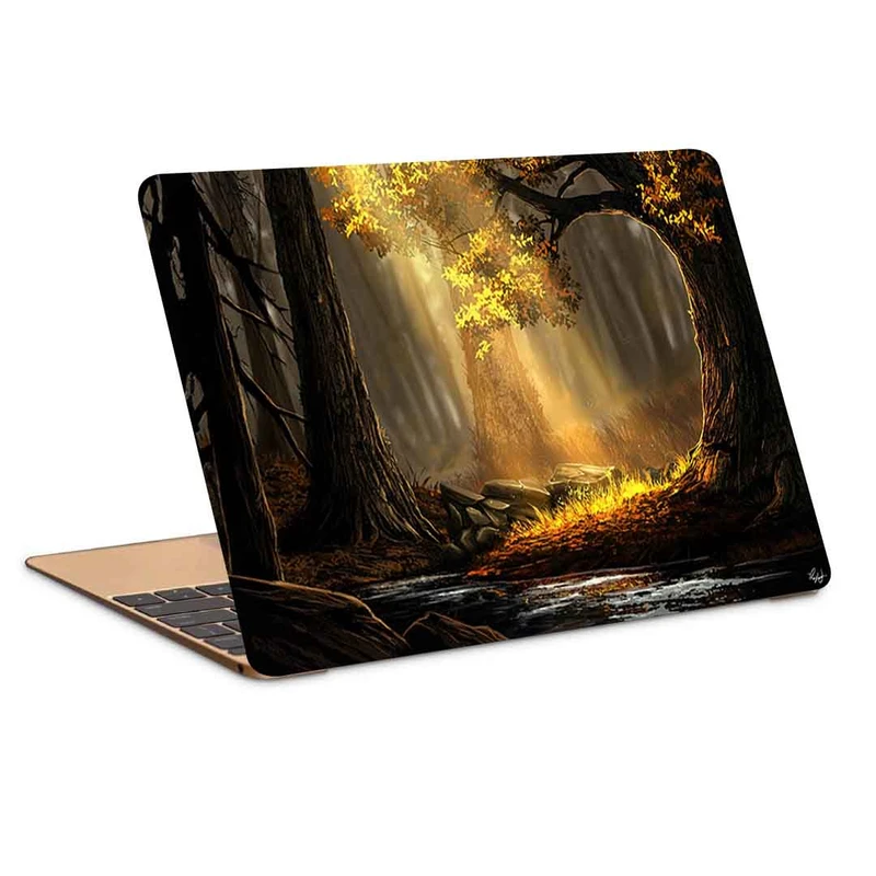 استیکر لپ تاپ طرح forest river trees کد P-765 مناسب برای لپ تاپ 15.6 اینچ