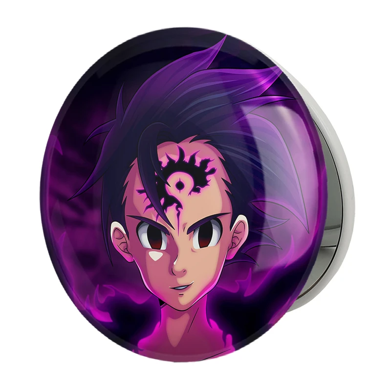 آینه جیبی خندالو طرح زلدریس انیمه هفت گناه کبیره مدل تاشو کد 17522 