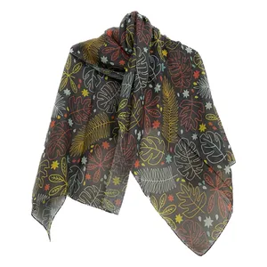 شال زنانه مدل نخی لینن هاوایی کد 8811