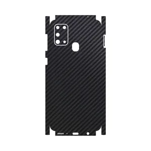 MAHOOT Black-Carbon-Fiber Cover Full skin Sticker for Samsung Galaxy M31