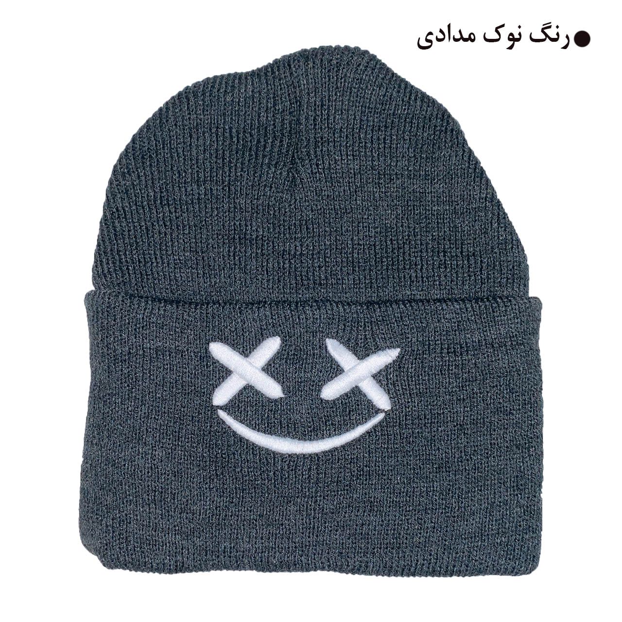 کلاه بافتنی مدل زمستانی طرح لبخند کد 121 -  - 7