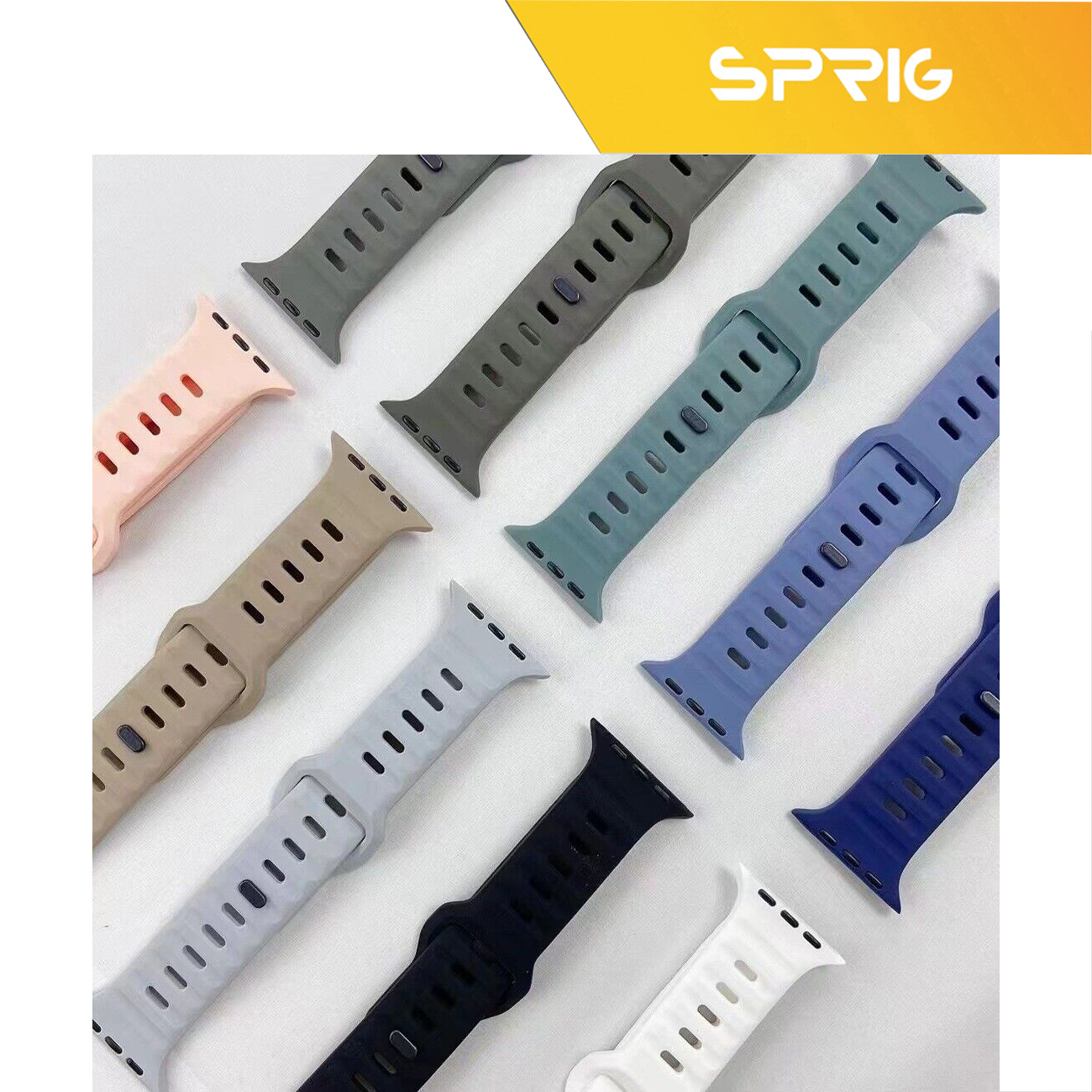 بند اسپریگ مدل Spig Sport strap مناسب برای اپل واچ 42 / 44 / 45 / 49 میلی متر