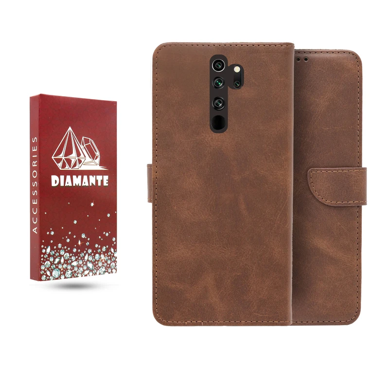 کیف کلاسوری دیامانته مدل چرم مناسب برای گوشی موبایل شیائومی Redmi Note 8 Pro