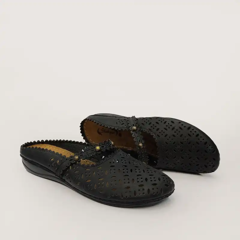 دمپایی زنانه شهپر مدل رویا کد Si-105-Bl