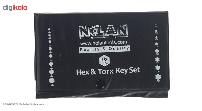 مجموعه 16 عددی آچار آلن نولان مدل 008
