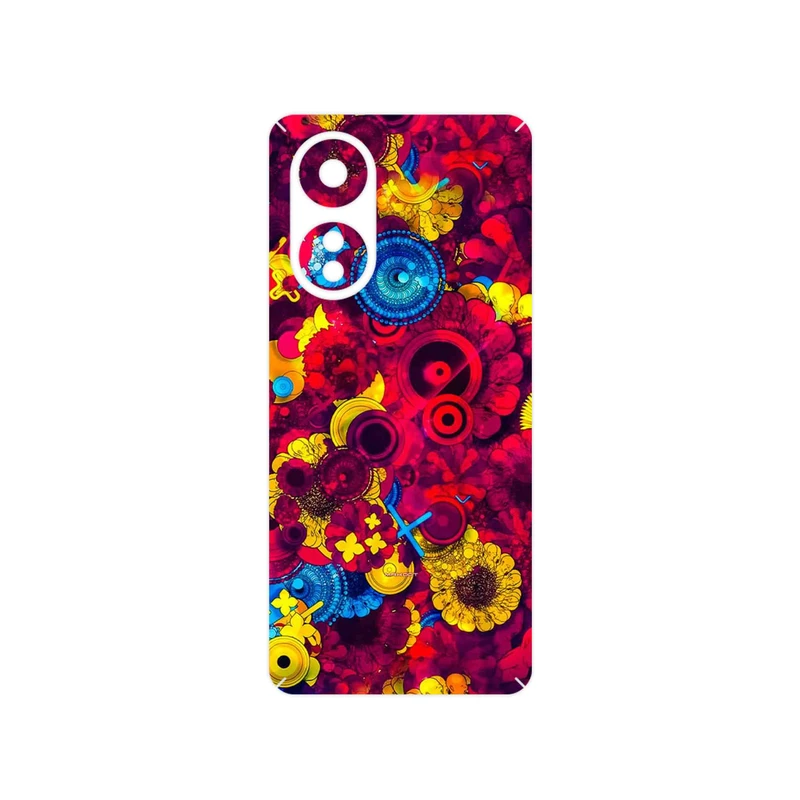 برچسب پوششی ماهوت مدل Vector Flower Garden Digital Art مناسب برای گوشی موبایل اپو A58 4G
