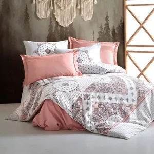 سرویس روتختی کاتن باکس مدل Bohem Riva Kahve تک نفره 3 تکه