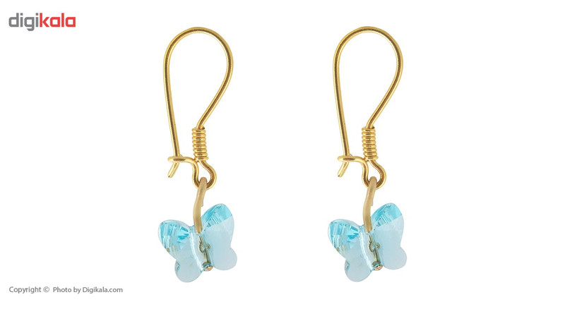 گوشواره طلای 18 عیار ماهک مدل ME0773 - 2