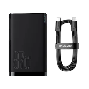 شارژر همراه باسئوس مدل PPHD010001 ظرفیت 10000 میلی امپر ساعت به همراه کابل تبدیل USB-C