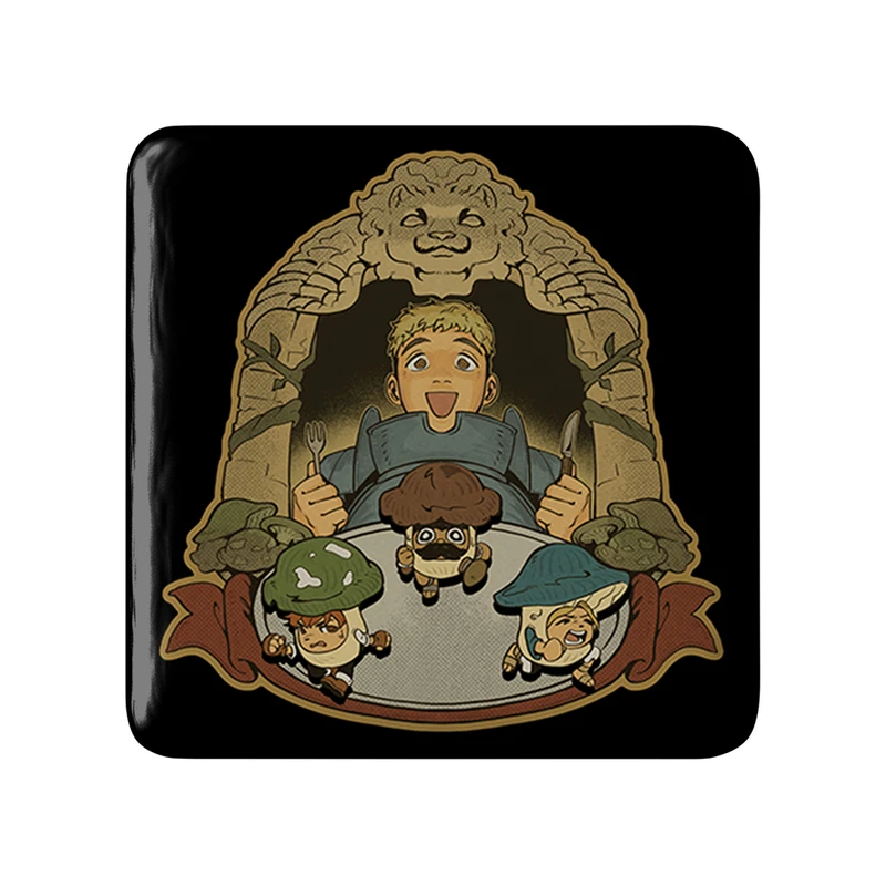 پیکسل خندالو طرح لایوس انیمه خوشمزه در سیاه چال مدل مربعی کد 35947