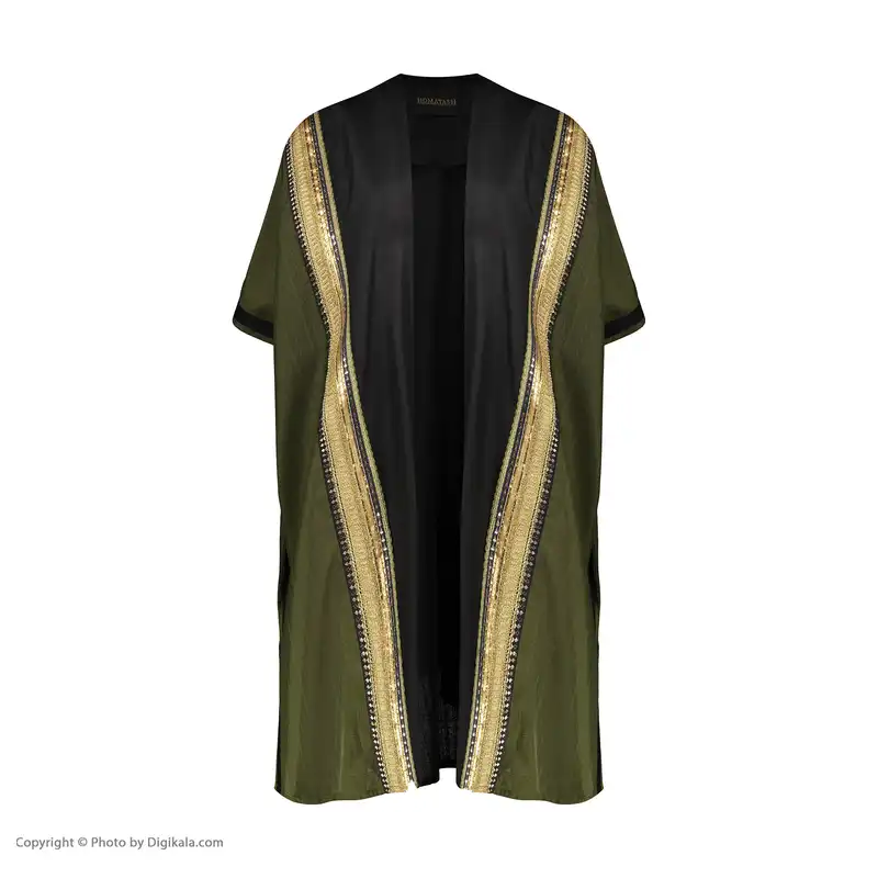 مانتو زنانه هماتاش مدل السی رنگ سبز