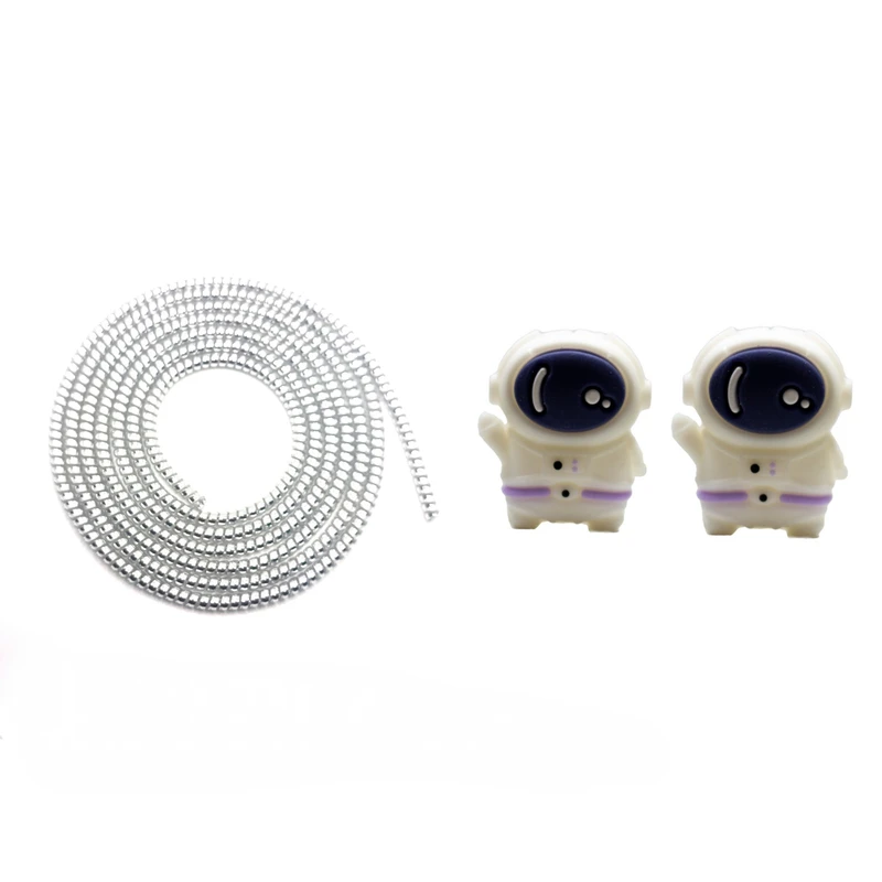 محافظ کابل شارژ و هندزفری مدل Astronaut44 بسته سه عددی 