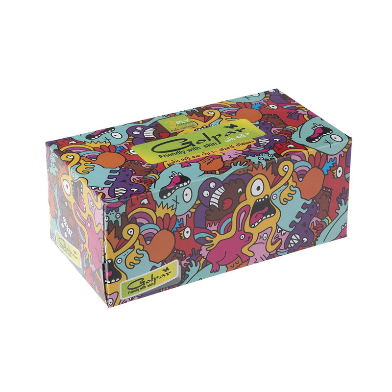 دستمال کاغذی 100 برگ گلپر مدل Wonder World
