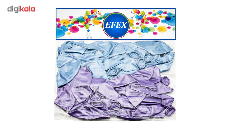 بادکنک متالایز طرح EFEX بسته 40 عددی