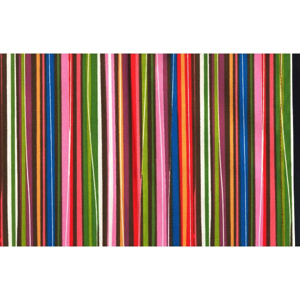 دستمال سفره کتان 36 × 36 رزین تاژ طرح راه راه رنگی