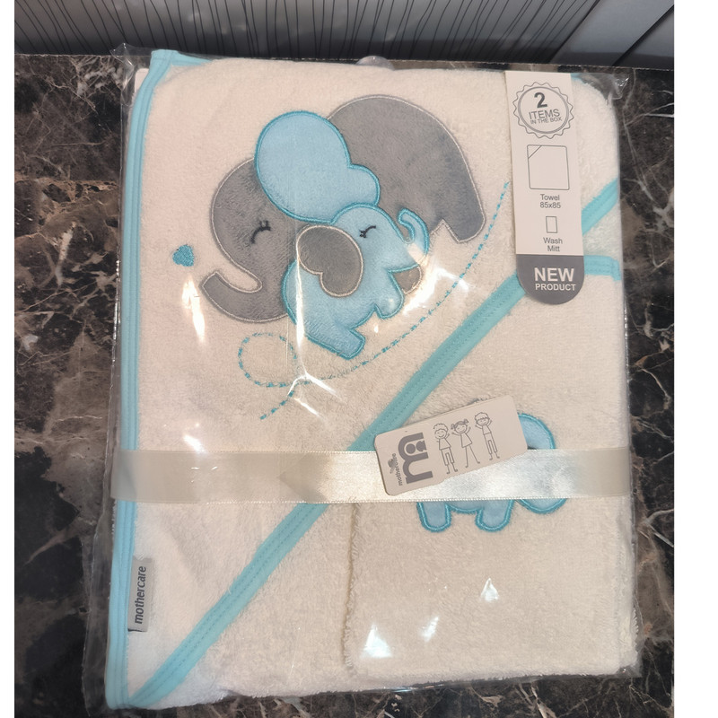 ست حوله نوزادی مادرکر مدل mommy and baby مجموعه 2 عددی