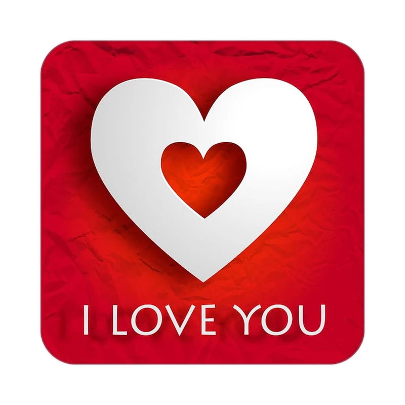 زیر لیوانی کاکتی طرح عاشقانه مدل mp38389