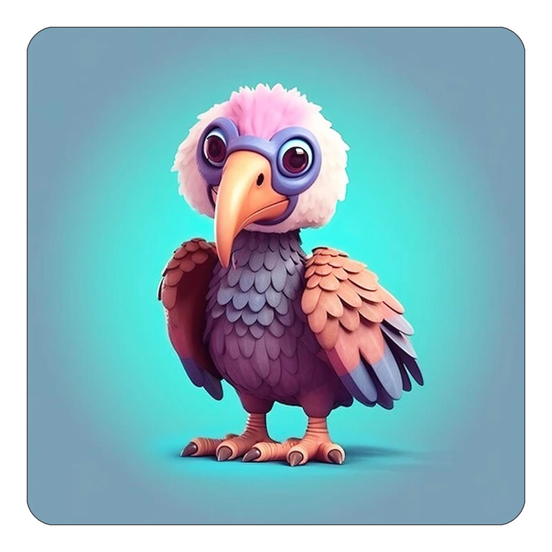 مگنت کاکتی طرح حیوانات کارتونی مدل mp27578