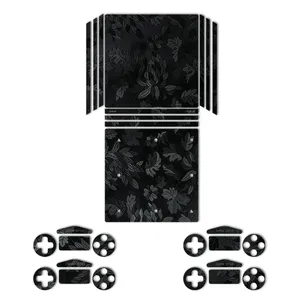 MAHOOT Black Wild-flower Texture Sticker for PS4 Pro