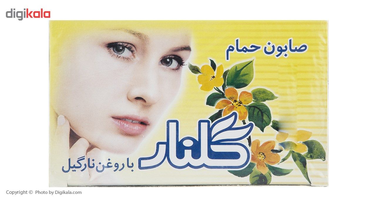 صابون گلنار مدل Coconut oil بسته 6 عددی
