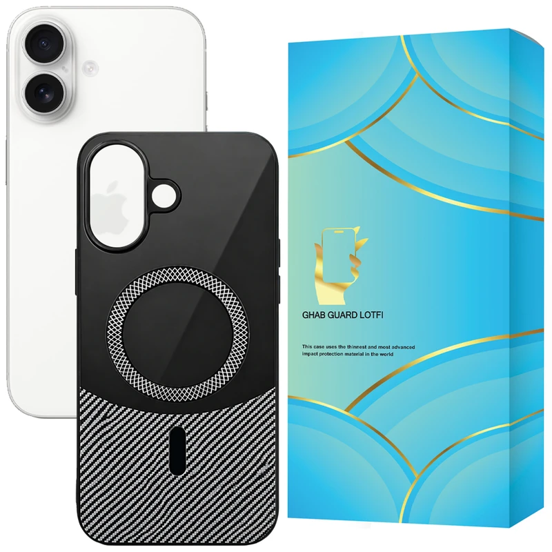 کاور قاب گارد لطفی مدل CRBNMG مناسب برای گوشی موبایل اپل iPhone 16