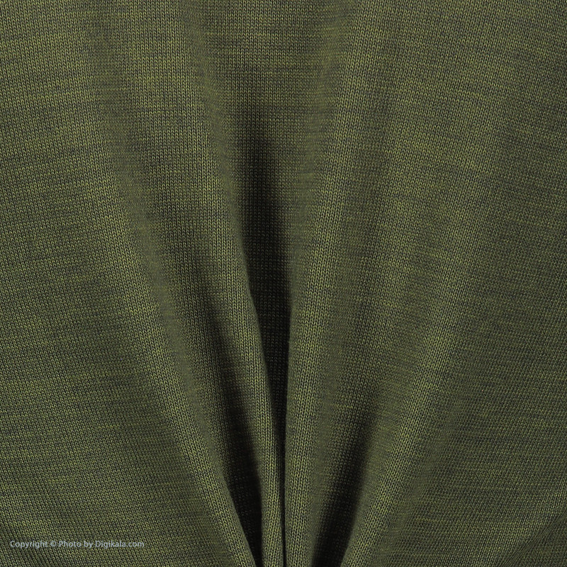 پلیور مردانه تریکو پاییزان مدل PR700 ملانژ رنگ سبز صدری