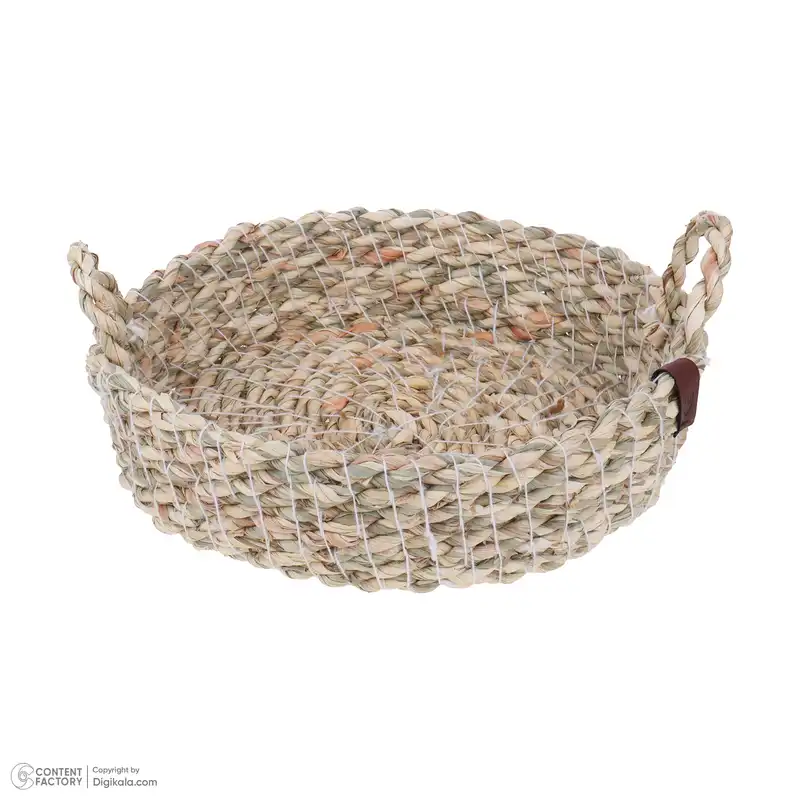 سبد حصیری بوهومین طرح دایره مدل 001 مجموعه 3 عددی