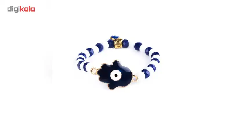 دستبند گالری پانیذ طرح آبی سفید کد 007