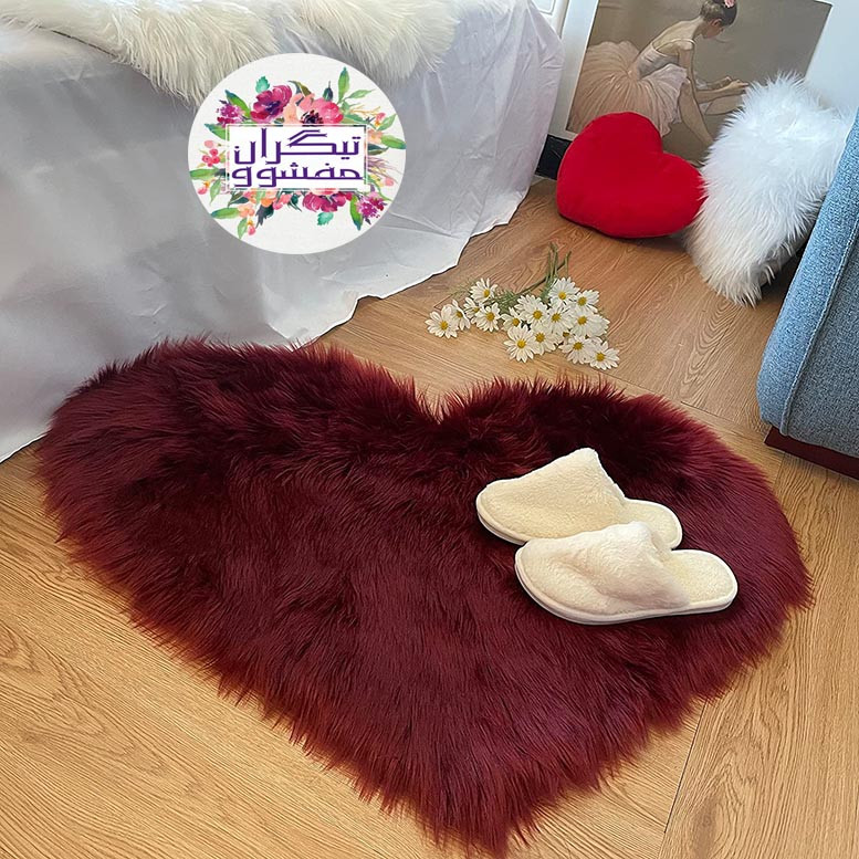 پادری تیگران مفشوو مدل heart کد BELBOOURN2021 سایز 130x120 سانتی متر