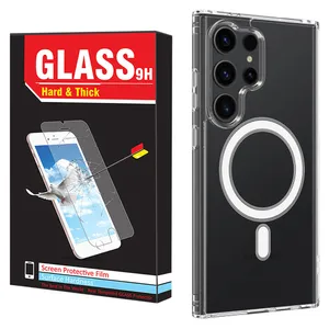 Hard and Thick HT-Magsafe-Clear cover suitable for Samsung Galaxy S24 Ultra