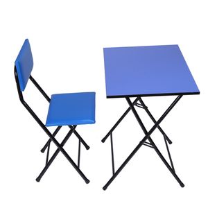 نقد و بررسی میز و صندلی تحریر تاشو و تنظیم شو یاس آبی توسط خریداران