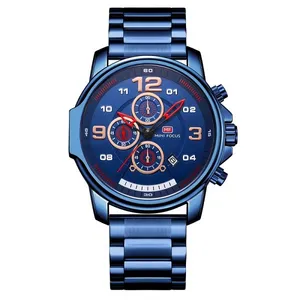 ساعت مچی عقربه‌ای مردانه مینی فوکوس مدل 0229BLU