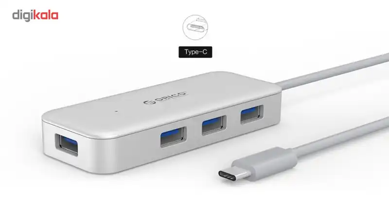 هاب USB-C چهار پورت اوریکو مدل TC4U-U3