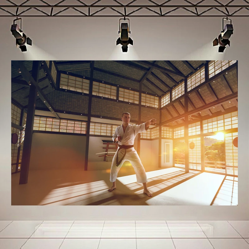 پوستر مدل بک لایت طرح ورزش کاراته کد AR31637