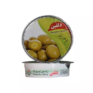 زیتون پرورده ویژه دلفین - 75 گرم بسته 2 عددی