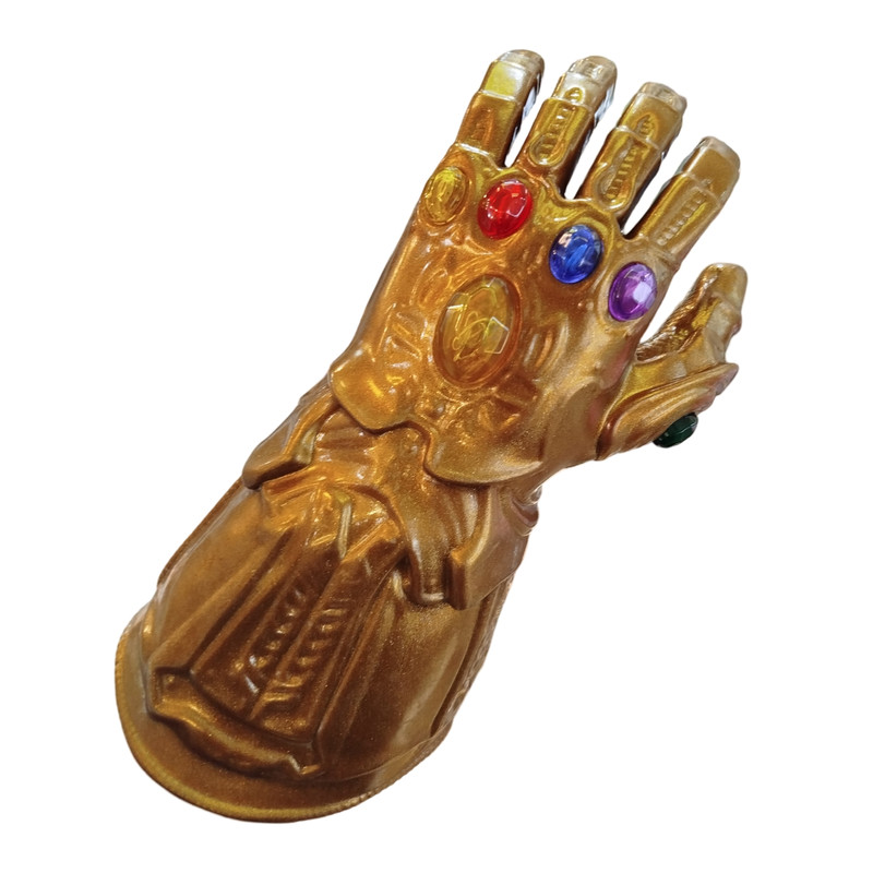 ابزار ایفای نقش مدل دستکش تانوس چراغدار طرح Infinity Gauntlet