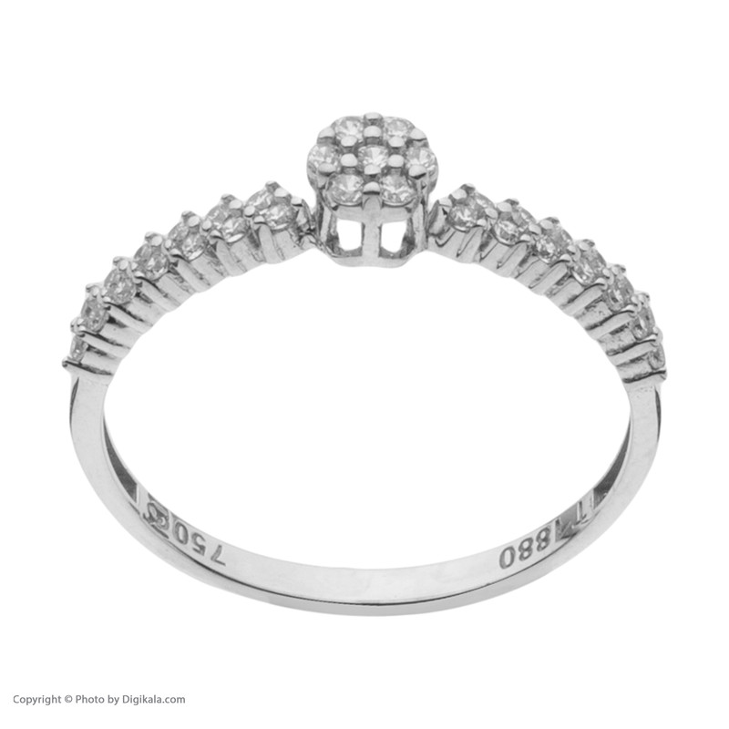 ست حلقه و پشت حلقه طلا 18 عیار زنانه مایا ماهک مدل MR0925 سایز 54