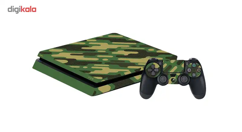 برچسب افقی پلی استیشن 4 اسلیم گراسیپا طرح Army
