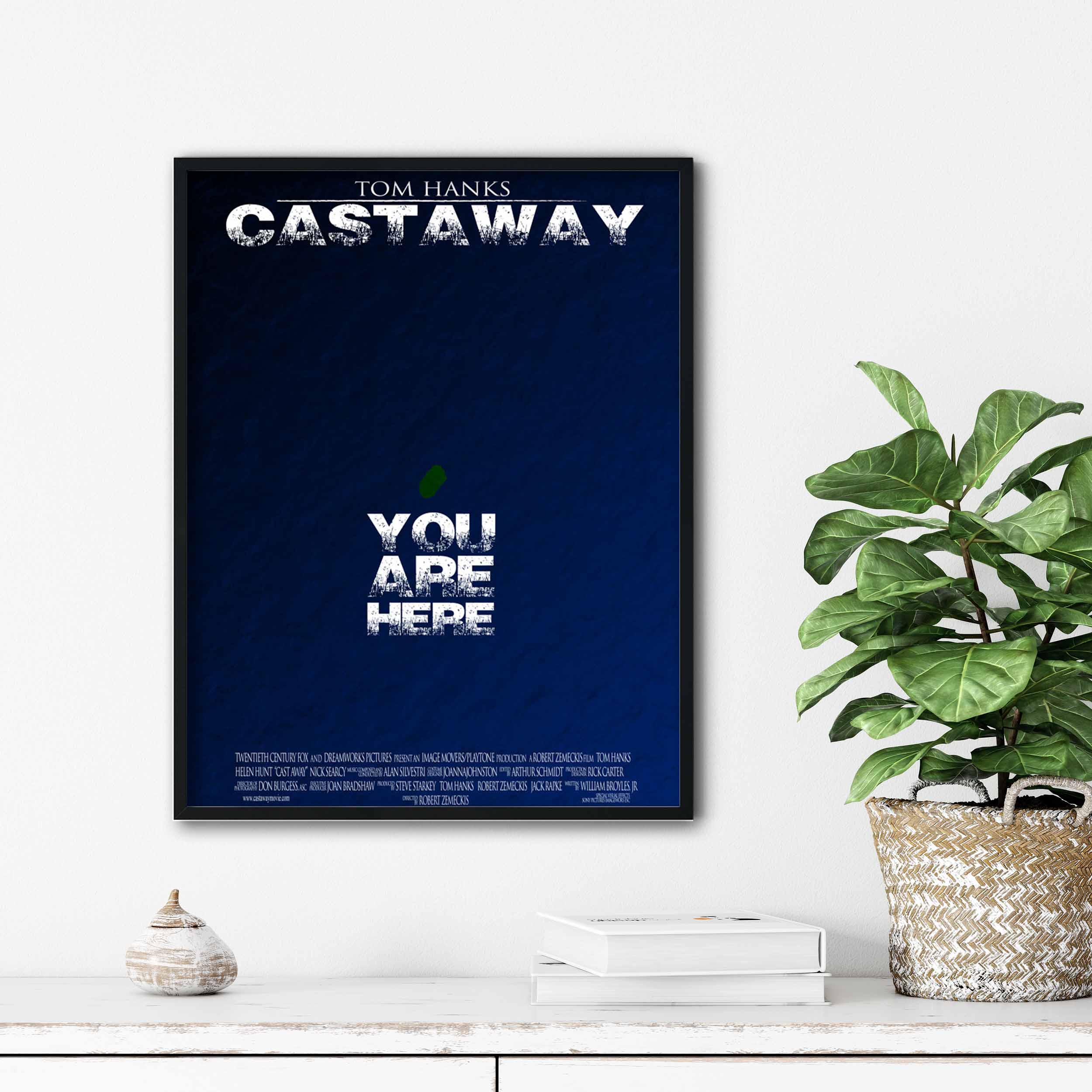 تابلو آتریسا طرح پوستر فیلم Castwary مدل ATm124