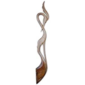 مجسمه گالری روح چوب طرح لک لک مدل sowag-wa-014