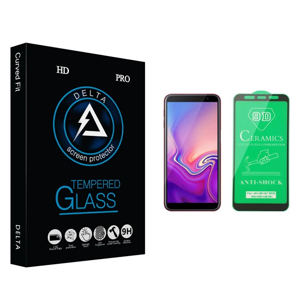 محافظ صفحه نمایش سرامیکی دلتا مدل Fit مناسب برای گوشی موبایل سامسونگ Galaxy J6 Plus