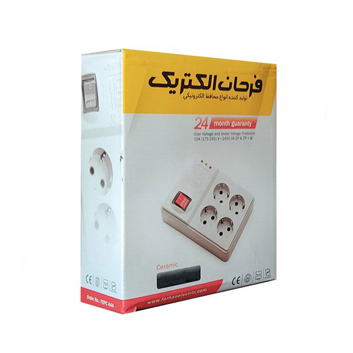 چندراهی برق فرحان الکتریک مدل محافظ تمامی لوازم الکترونیکی چندراهی برق فرحان الکتریک مدل محافظ تمامی لوازم الکترونیکی