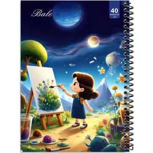 دفتر نقاشی 40 برگ انتشارات بله طرح دخترانه کد A4-K758