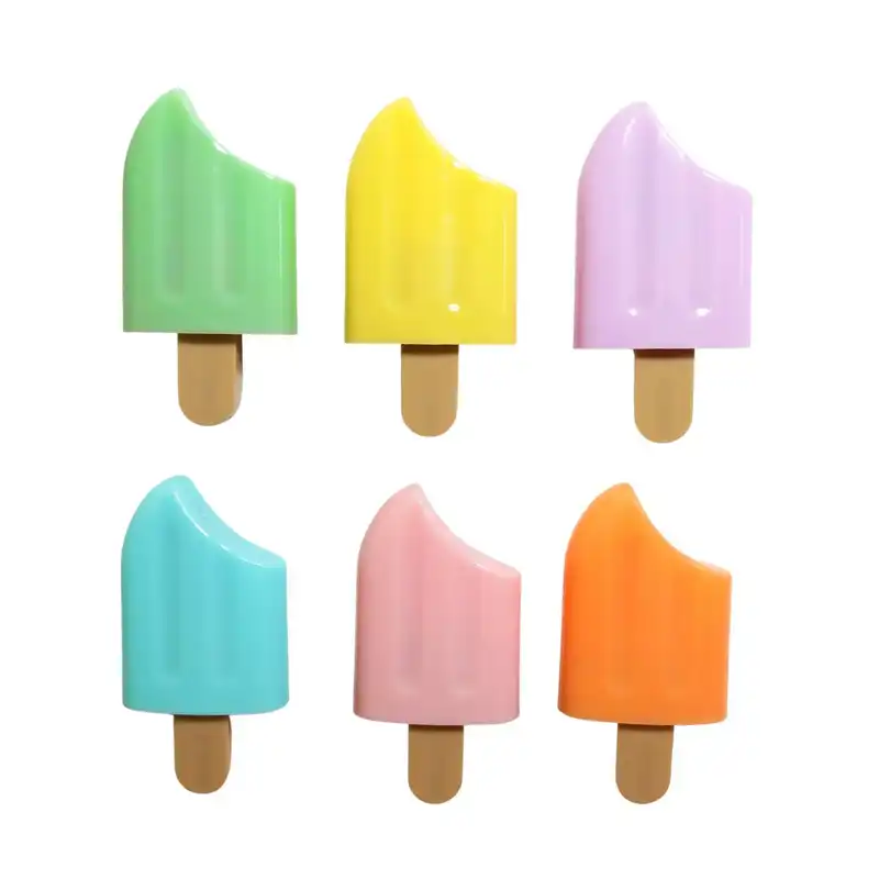 ماژیک علامت گذار مدل بستنی پاستلی بسته 6 عددی