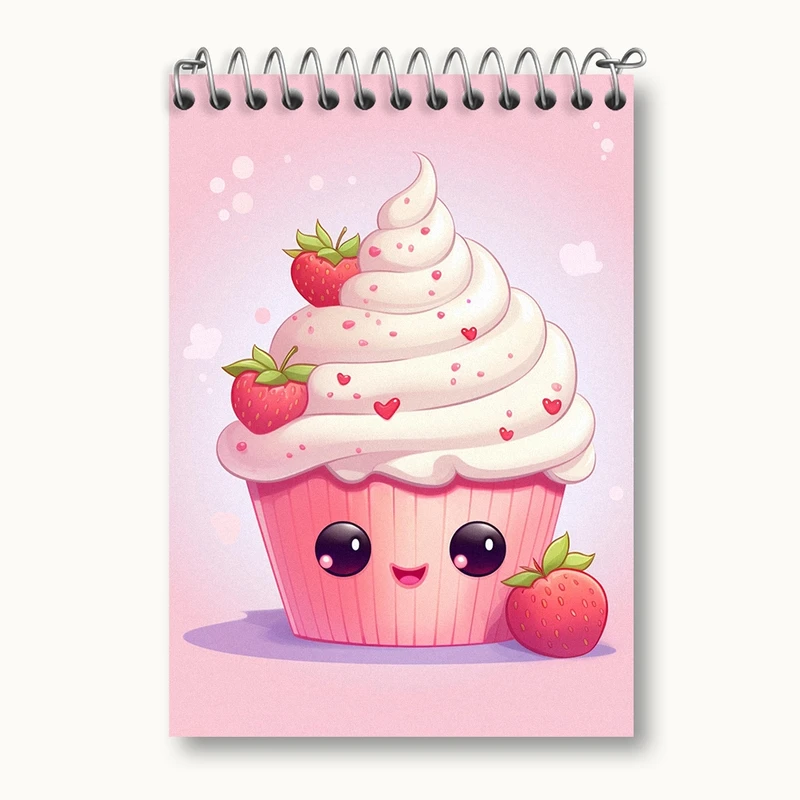 دفتر یادداشت 50 برگ خندالو مدل کیک و شیرینی پزی کد 36671