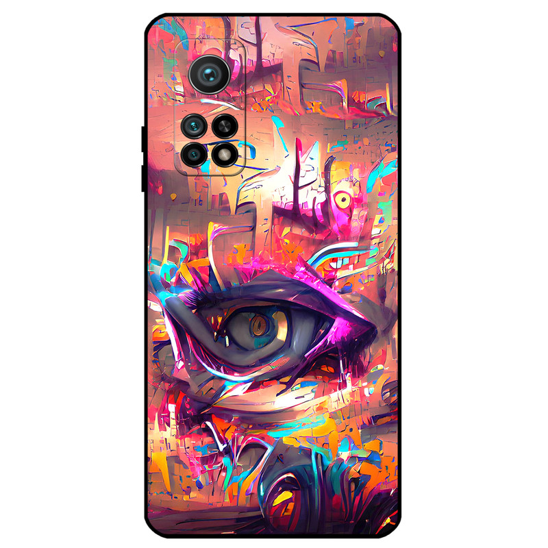 کاور مگافون طرح چشم مدل 2823 مناسب برای گوشی موبایل شیائومی Mi 10T / 10T Pro  