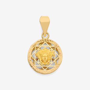 آویز گردنبند طلا 18 عیار زنانه طلای صداقت طرح ورساچه کد PE-VER1