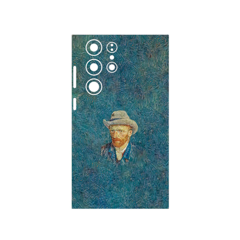 برچسب پوششی ماهوت مدل Self portrait with a gray felt hat مناسب برای گوشی موبایل سامسونگ Galaxy S23 Ultra