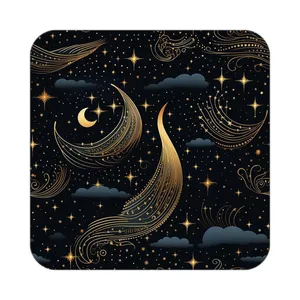 زیر لیوانی کاکتی طرح ماه و ستاره مدل mp52940