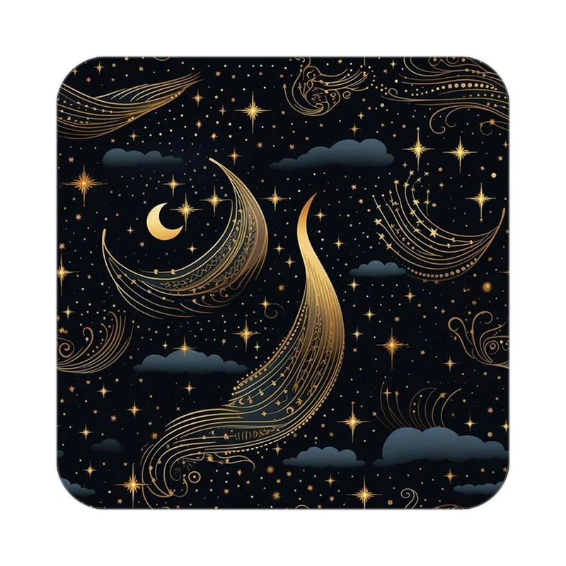 زیر لیوانی کاکتی طرح ماه و ستاره مدل mp52940